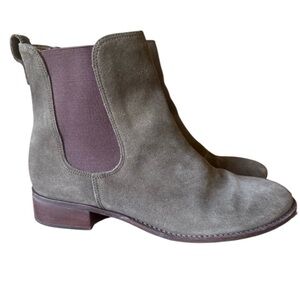 Talbots ladies gray slip on booties size 7 very good condition